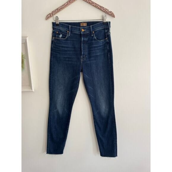 MOTHER The Stunner Ankle Fray Jeans in Teaming Up Size 29 - Picture 6 of 10